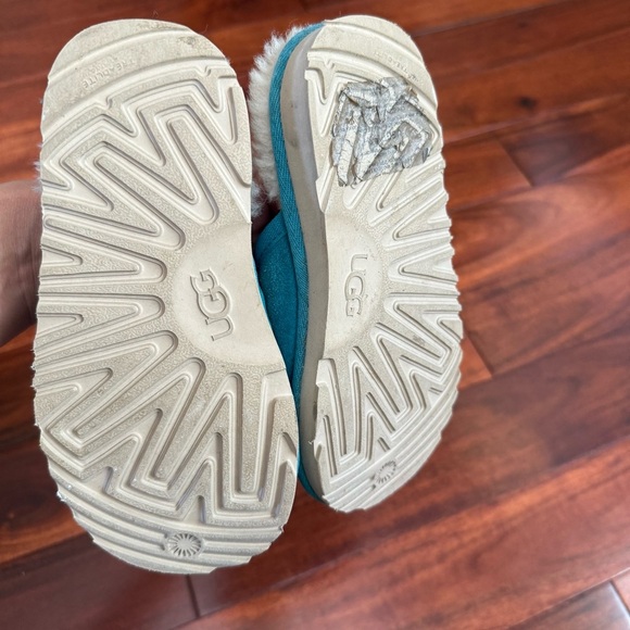 UGG Teal Suede Slippers - Picture 6 of 8